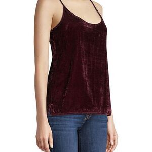 7 For All Mankind Velvet Spaghetti Strap Camisole Strappy Tank